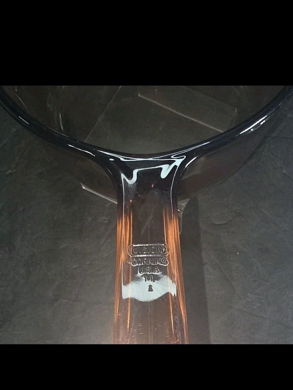 Visions By Corning 1 Liter Saucepan W Lid Amber Glass Made In The USA EUC